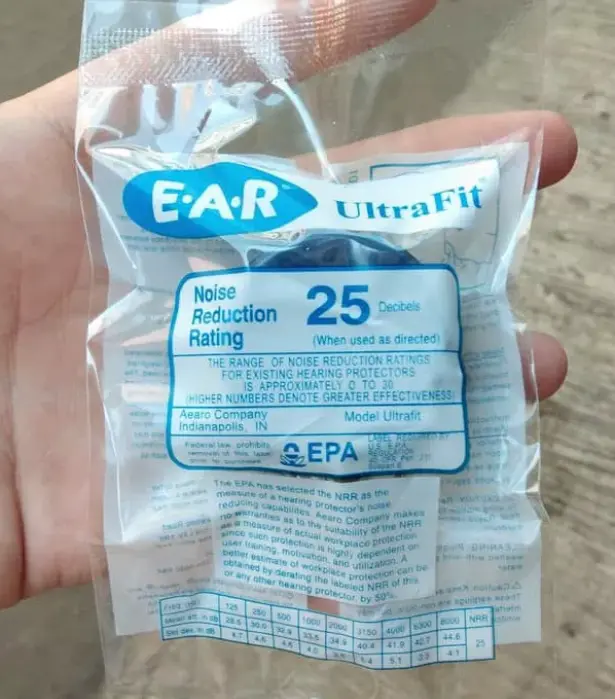 EAR PLUG Ultra Fit Corded - Penutup Telinga Noise Reduction Rating 25 1