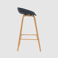 Gambar DELFOSS STOOL / OSLO / KURSI KANTOR / KURSI PLASTIK / KURSI KAYU - Putih dari OSLO HomeLiving Kab. Tangerang 2 Tokopedia