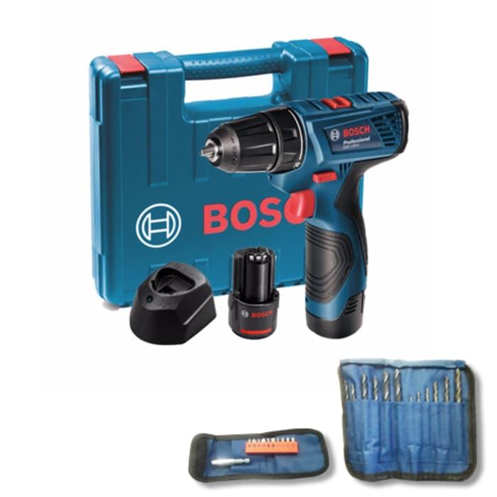 Gambar Bosch GSR 120-Li - 2 Baterai Mesin Bor Obeng Baterai + Aksesoris dari Perkakasku Com Kota Bandung Tokopedia