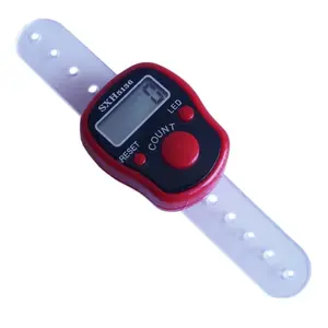 Alat Hitung Jari atau Tasbih Digital Cincin Finger Counter - Merah