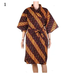 baju tidur kimono batik motif sogan 1