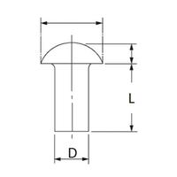 Gambar Paku Rivet Stainless Steel (304) 5/32 x 5/16" (M4x16) dari Multi Baja Kota Administrasi Jakarta Barat 3 Tokopedia