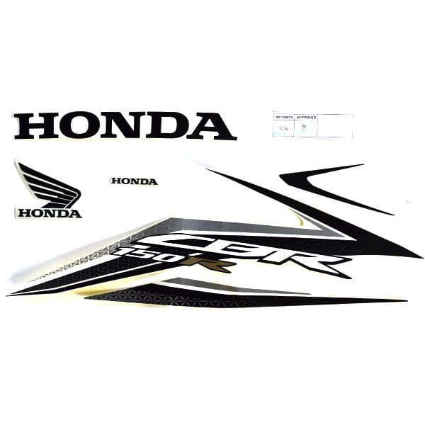 Gambar Sticker Body Kanan Putih – New CBR 150R (871X0K45N40ZBR) dari Honda Cengkareng Kota Tangerang Tokopedia
