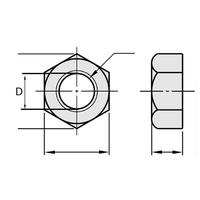 Gambar Mur Segi 6 (Hex Nut) Baja 8.8 M6 - 1.0 (Hitam) dari Multi Baja Kota Administrasi Jakarta Barat 2 Tokopedia