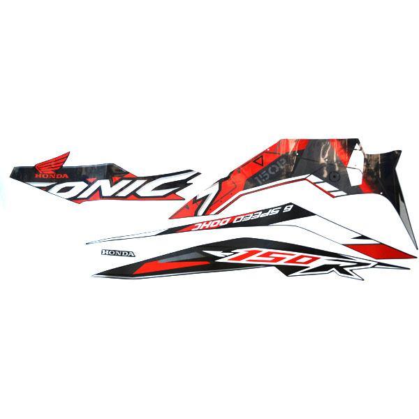 Gambar Sticker Body Kiri Hitam, Stripe Set Black L  Honda Sonic 150R 871X0K56NA0ZAL dari Honda Cengkareng Kota Tangerang Tokopedia