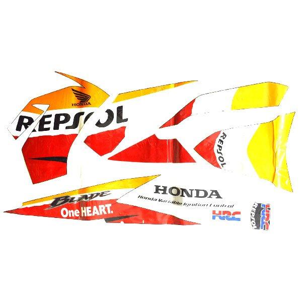 Gambar Sticker Body Kanan Orange Black – Blade 871X0K07970ZAR dari Honda Cengkareng Kota Tangerang Tokopedia