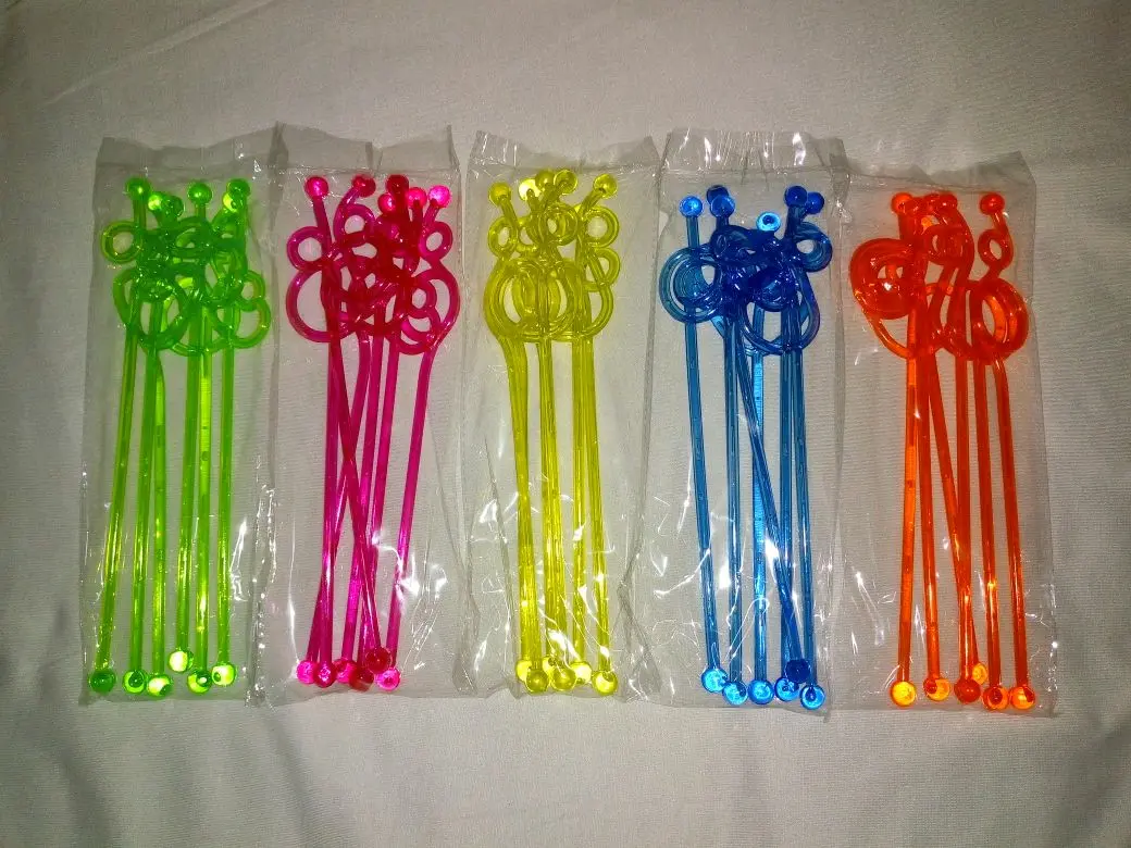 DRINKING STIRRER / PENGADUK MINUMAN PLASTIK 25CM