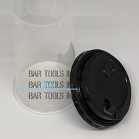 Gambar cup minuman ekslusif takeaway plastik dengan tutup flip hitam volume dari BAR TOOLS INDONESIA Kota Malang 2 Tokopedia