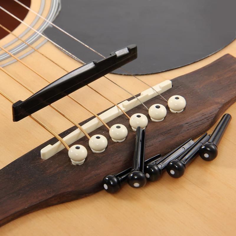 Saddle Bridge Gitar Akustik Folk Guitar Impor GBR-02W Putih 3