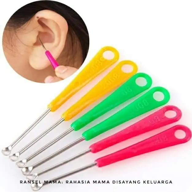 Korek Kuping Stainless | Ear Pick Pembersih Telinga Manual tanpa led