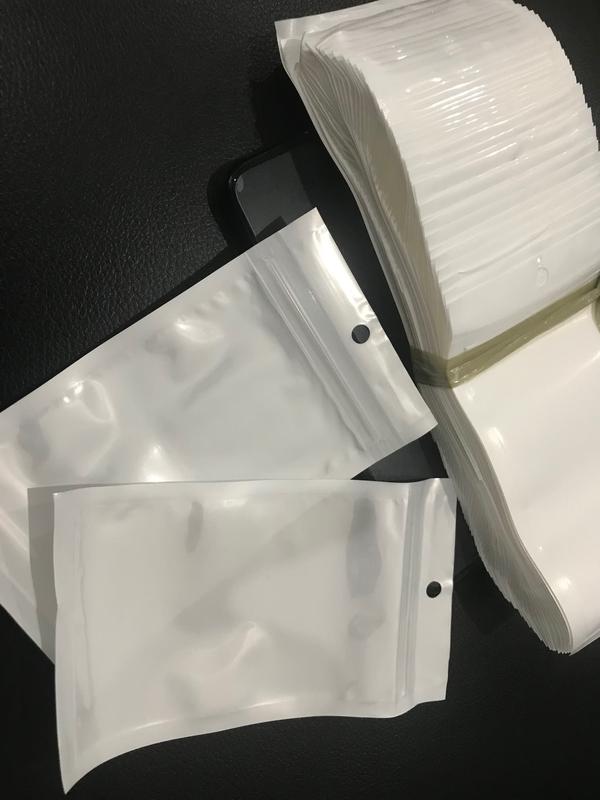 PLASTIK KLIP / PLASTIK ZIPLOCK PUTIH 8X14CM HARGA SATUAN 1