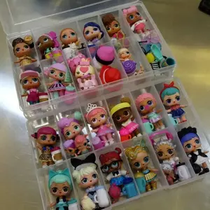 Kotak Box Sekat 12 LOL DOLLS Benang Jahit Aksesoris Diecast