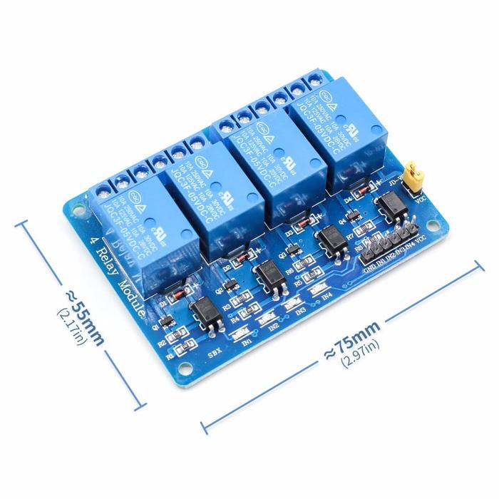 Jual 4 channel 4-channel relay modul module arduino control automation ...