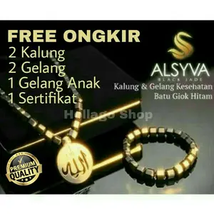 PROMO ! PAKET FAMILY ALSYVA BLACK JADE - KALUNG KESEHATAN ASLI 100%