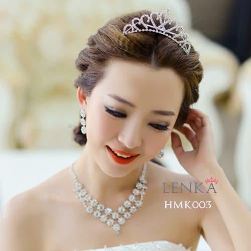 Gambar Paket Mahkota Kalung Anting Mutiara l Aksesoris Modern Lenka - HMK003 dari Lenka Wedding Shop Kota Surabaya Tokopedia