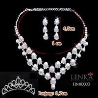 Gambar Paket Mahkota Kalung Anting Mutiara l Aksesoris Modern Lenka - HMK003 dari Lenka Wedding Shop Kota Surabaya 2 Tokopedia