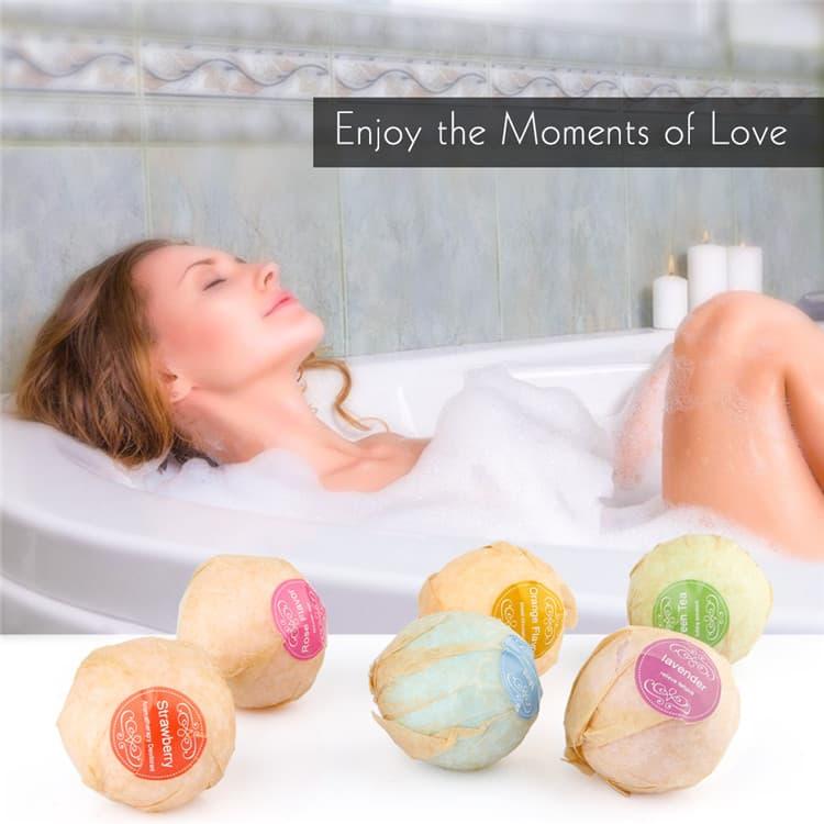 Bath Bombs Salt Sabun Mandi Bathtube Bubble Essential Oil 6PCS 2