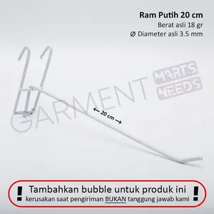 Ram Display Hanger 20 Cm Hook Aksesoris cantolan hanger besi pajangan