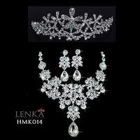 Gambar Aksesoris Crystal Wedding l Paket Crown Kalung Anting Lenka - HMK014 dari Lenka Wedding Shop Kota Surabaya 4 Tokopedia