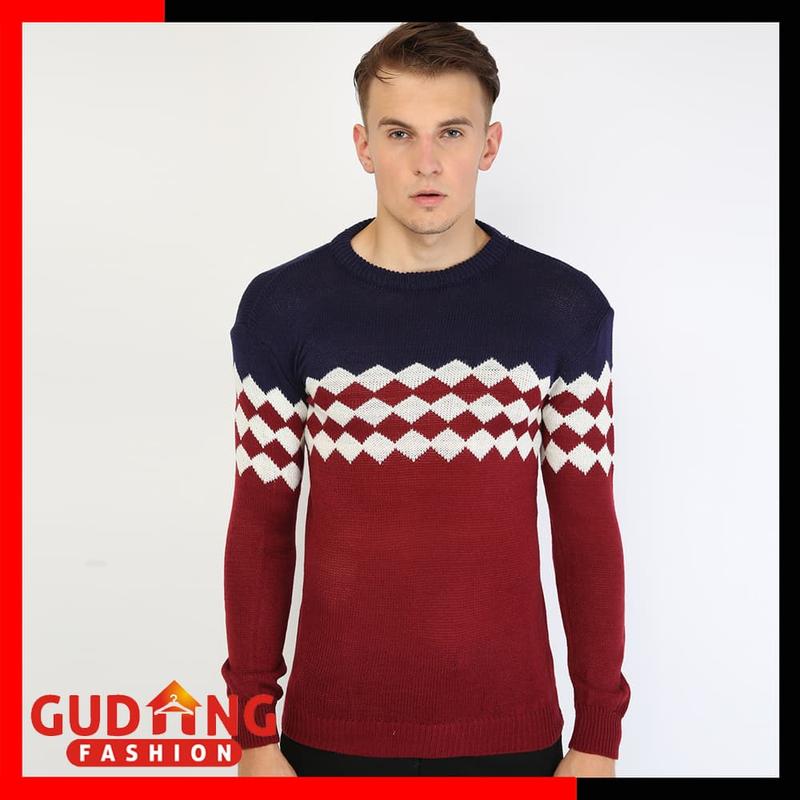 Sweater Panjang Motif Keren - SWE 1095 1