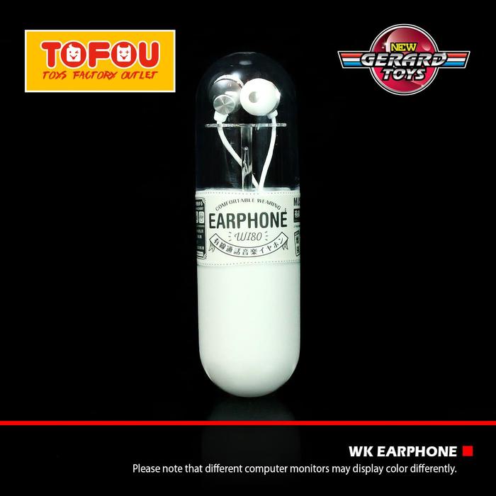 Gambar Remax WK Design Handsfree Wired Music Earphone Headset WI80 White Resm dari GERARD TOYS Kota Bekasi Tokopedia
