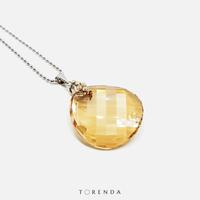 Gambar Torenda Kalung Wanita Liontin Big Twist Pendant Swarovski - Emas - Biru dari Torenda Kota Administrasi Jakarta Pusat 1 Tokopedia