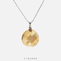 Gambar Torenda Kalung Wanita Liontin Big Twist Pendant Swarovski - Emas - Biru dari Torenda Kota Administrasi Jakarta Pusat 2 Tokopedia