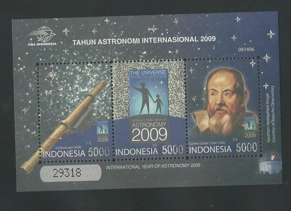 Perangko/Prangko Indonesia. Seri Tahun Astronomi Internasional. SS