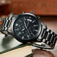 Gambar Jam Tangan Pilot Unik Cowo Sinobi Black Chronograph Murah dari Tali Jam Tangan com Kota Tangerang Selatan 3 Tokopedia