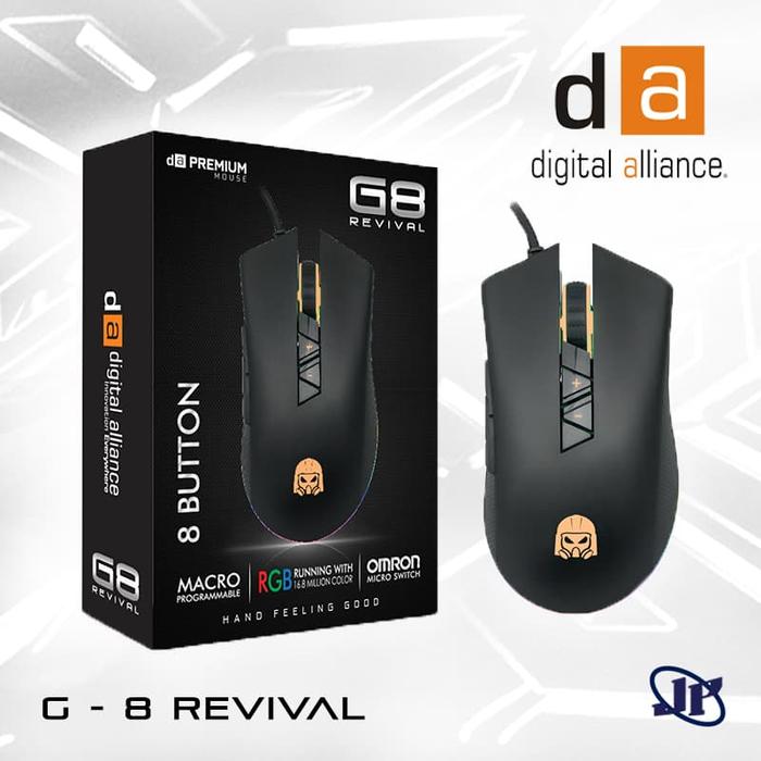Gambar Mouse Gaming Digital Alliance G8 Revival RGB - DA G 8 Gaming Mouse dari Jaya PC Kota Administrasi Jakarta Pusat Tokopedia