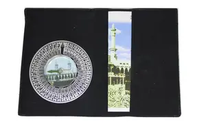 KOMPAS KIBLAT SHOLAT BLACK LEATHER