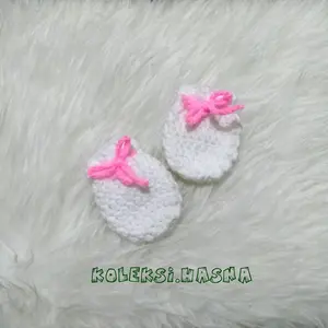Sarung tangan bayi rajut mitten baby newborn 14