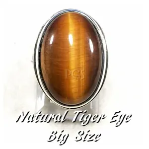 CINCIN BATU AKIK NATURAL TIGER EYE - BIDURI SEPAH BIG SIZE BOSS