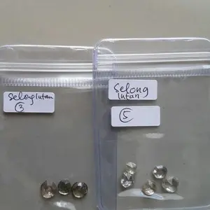 Intan berlian permata batu mulia jenis selong rough cutting per biji