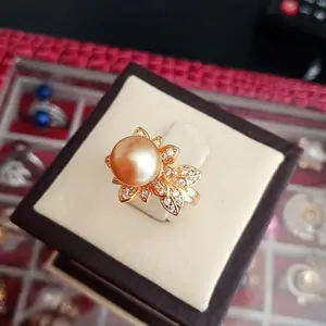 cincin mutiara laut asli lombok , mutiara laut gold grade A asli
