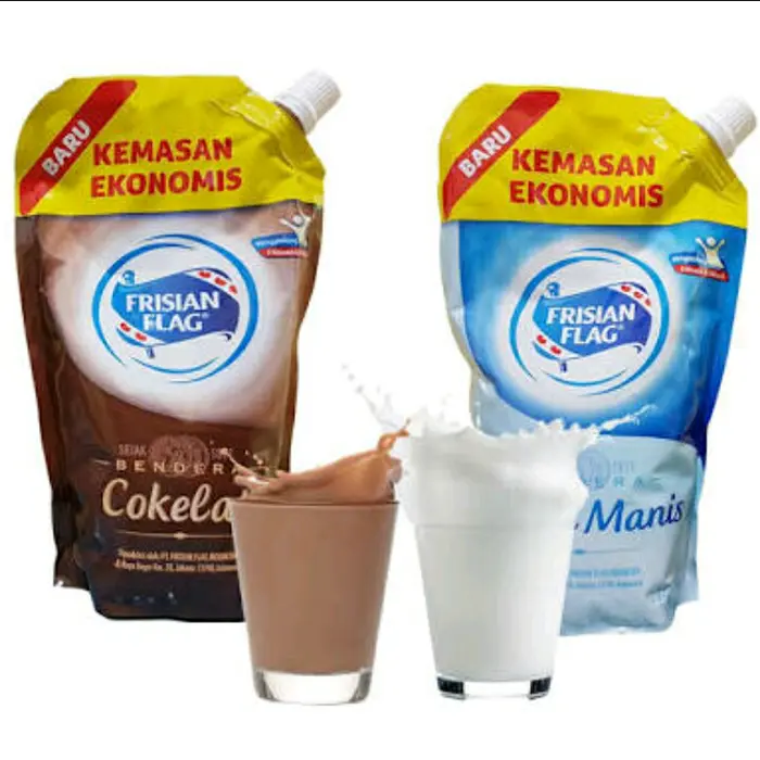 Frisian Flag / Bendera Susu Kental Manis Pouch Vanilla / Coklat 560 gr