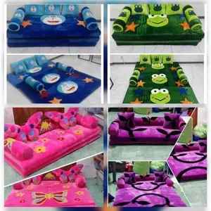 Sofabed karakter karpet lipat karakter sofabed rasfur PAKET + SARUNG