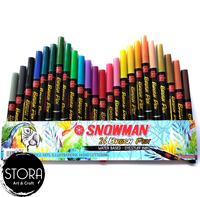 Gambar Snowman Brushpen Brush Pen Kuas Set 24 warna BM-24 Lettering Doodle dari STORA - Art Supplier Kota Bandung 1 Tokopedia