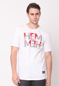 Gambar T-Shirt White Plain Hemmeh - XL dari HEMMEH.ID Kota Bandung 1 Tokopedia
