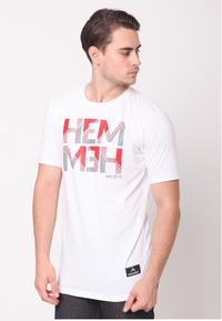 Gambar T-Shirt White Plain Hemmeh - XL dari HEMMEH.ID Kota Bandung 2 Tokopedia