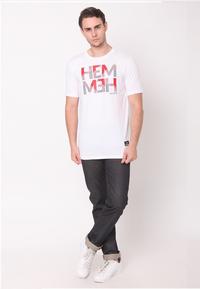 Gambar T-Shirt White Plain Hemmeh - XL dari HEMMEH.ID Kota Bandung 4 Tokopedia