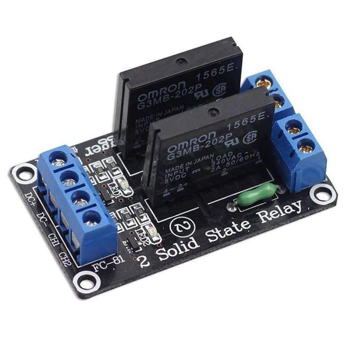 Jual 2 Channel SSR Module OMRON Solid State Relay 5V DC Arduino ...