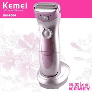 Kemei KM-200A Rechargeable Electric Hair Remover Washable Epilator