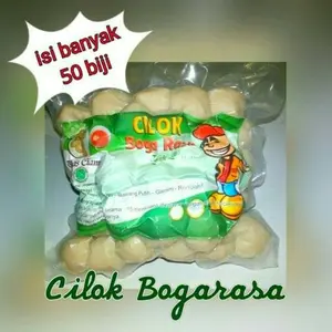 Bogarasa Cilok BOGARASA isi jando/lemak/gajih 35 biji dengan saos sambal bubuk cabe & bumbu asin/gurih cocok untuk kukus atau rebus siap santap dalam 15 menit