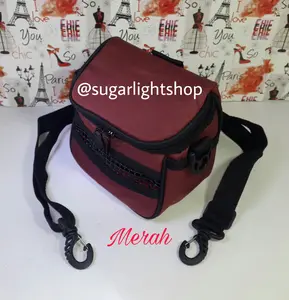 Mini Travel Pouch Oval 2 in 1 Merah Tas Hewan Kecil Sugar Glider Tupai