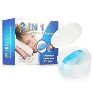 Alat Anti Ngorok Nafas & Purifier Udara Portable untuk Tidur & Kesehatan Bahan Silikon Lembut Teknologi Terobosan Mengurangi Kebisingan dan Asma