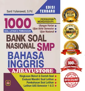 BANK SOAL NASIONAL SMP BAHASA INGGRIS 1000 SOAL LATIHAN & PEMBAHASAN