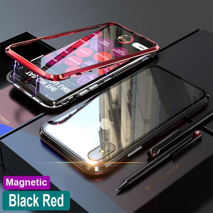 Gambar Fuze Magnetic Case iPhone X iPhone 7 7 Plus 8 8 Plus - Red Black, iPhone 7 8 dari Allforgadget Kota Administrasi Jakarta Utara Tokopedia