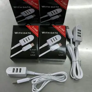 With data/usb hub ( 3 use extension cord )