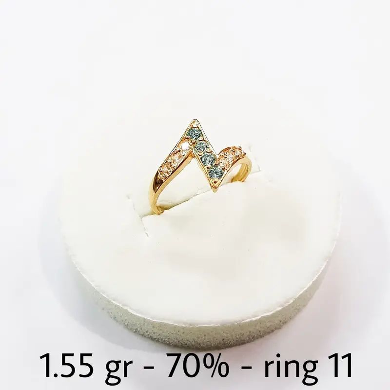 KG.002 CINCIN PETIR 1.5 GRAM GR KADAR 700 EMAS KUNING MURAH 0